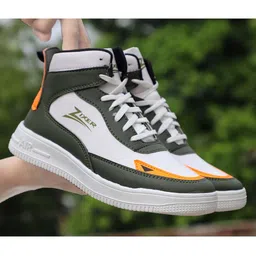 Zixer Men Green Woven Design Sneakers-picture-36
