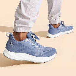 NEEMANS Unisex Textured Lightweight Contrast Sole Lace-Ups Sneakers-12