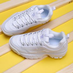 FILA Women White PU DISRUPTOR II Sneakers-picture-10