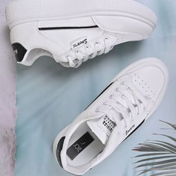 Jove Women Round Toe Lightweight Lace Up Sneakers-47