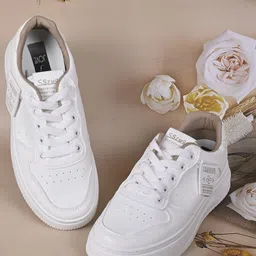 Jove Women Perforations Lightweight Comfort Insole Sneakers-43