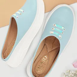 FAUSTO Women Lightweight Comfort Insole Contrast Sole Clogs-11