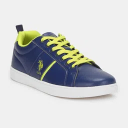 U S Polo Assn Men Navy Blue PU Sneakers-image-80