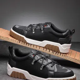 SOLETHREADS REBEL Men Suede Memory Foam Insole Anti-Skid Contrast Sole Sneakers-18