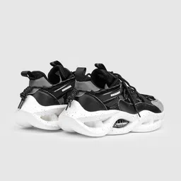 Nickron Singalmaha Men Textured Lace Up Mesh Sneakers image 4