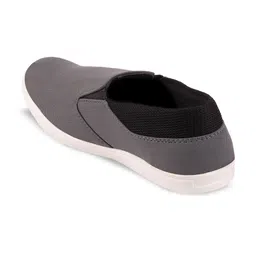FAUSTO Men Grey Solid Lightweight Slip-On Sneakers image 3