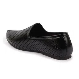 FAUSTO Men Perforations Round Toe Memory Foam Mojaris image 3