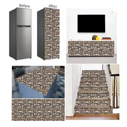 British Terminal Brown& Grey Abstract Printed Wall Paper image 5