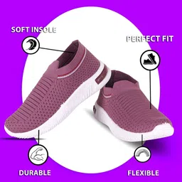BAESD Kids Textured Lightweight Mesh Slip-On Sneakers image 3