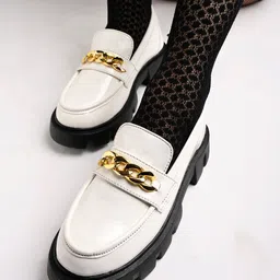 Shoetopia Girls Embellished Heeled Lightweight Loafers-image-65