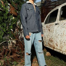 Campus Sutra Self Design Windcheater Outdoor Denim Jacket-picture-51