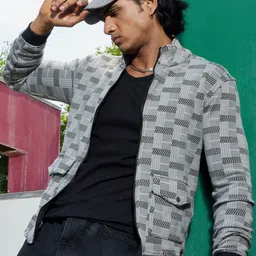 Campus Sutra Self Design Windcheater Outdoor Bomber Jacket-33