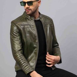 Saint G Leather Water Resistant Biker Jacket-picture-46