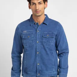 SPYKAR Men Slim Fit Denim Jacket-picture-16