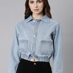 SHOWOFF Windcheater Denim Jacket-image-8