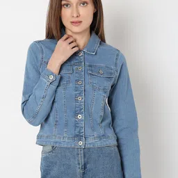 Vero Moda Long Sleeves Lightweight Denim Jacket-picture-26