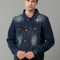 Voi Jeans Washed Pure Cotton Denim Jacket-25