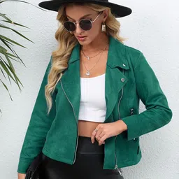 StyleCast Women Striped Crop Open Front Jacket-picture-3