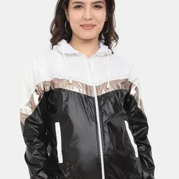 Plutus Colourblocked Water Resistant Open Front Jacket-28
