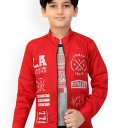 BAESD Boys Typography Printed Lightweight Tailored Jacket With Attached T-shirt-picture-30