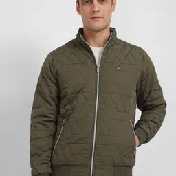 Allen Solly Stand Collar Quilted Jacket-picture-14