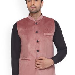 VEERA PARIDHAAN Velvet Nehru Jacket-44