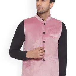 VEERA PARIDHAAN Velvet Nehru Jacket-picture-25