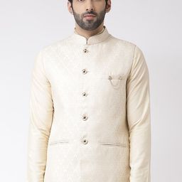 KISAH Woven Design Nehru Jacket-14