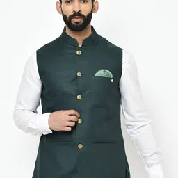 KISAH Mandarin Collar Nehru Jacket-picture-41