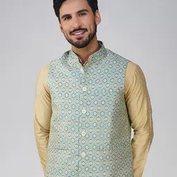 Vastraa Fusion Embroidered Nehru Jacket-44