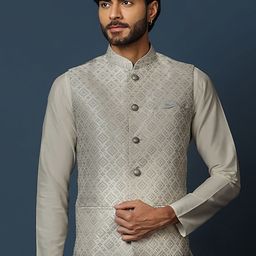 KISAH Woven Design Nehru Jackets-15