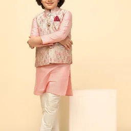 KISAH Printed Woven Nehru Jacket-27