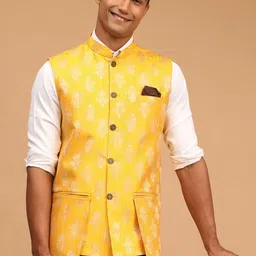 VASTRAMAY Men Printed Nehru Jacket-picture-58