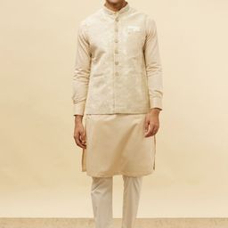 Manyavar Woven Design Jacquard Brocade Nehru Jacket-picture-27