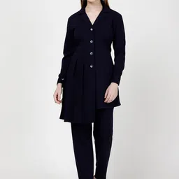 FUTURO Lapel Collar Longline Tailored Jacket-picture-3