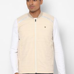 Allen Solly Men Beige Puffer Jacket-image-6