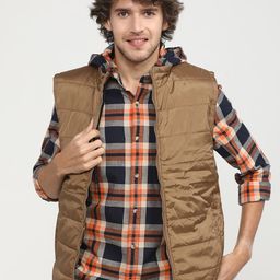 HIGHLANDER Men Brown Padded Jacket-41