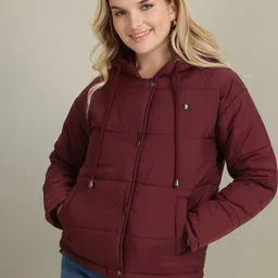 U.S. Polo Assn. Women Hooded Padded Jacket-image-66