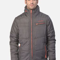 Woodland Men Olive Green Water Resistant Padded Jacket-picture-49