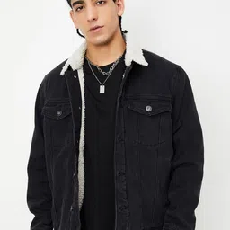 max Men Polyester Crop Padded Jacket-8