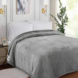 GAPU & BALY Grey AC Room 300 GSM Double Bed Blanket-picture-22