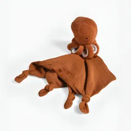 Mi Arcus Octopi Security Blanket 25x25 cm with Cuddle Soft Toy Brown-image-53