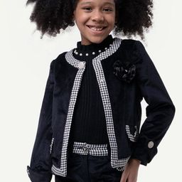 One Friday Girls Graphic Printed Tailored Jacket-image-46