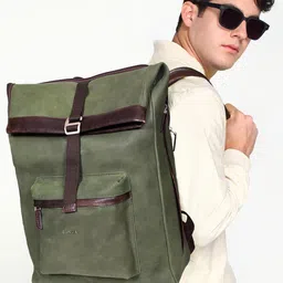 Sassora Men Leather Backpack With Shoe Pocket-picture-41