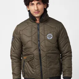 SPYKAR Mock Collar Quilted Jacket-picture-27