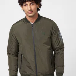 SPYKAR Mock Collar Bomber Jacket-45