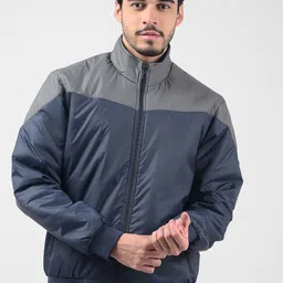 Numero Uno Men Lightweight Bomber with Patchwork Jacket-55