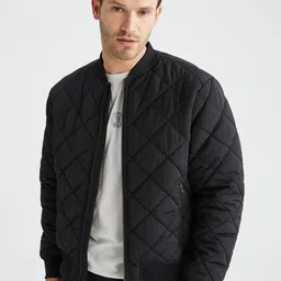 DeFacto Stand Collar Quilted Jacket-image-73
