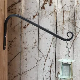 ecofynd Pack of 2 Black Metal Wall Hook Hanging Plant Bracket-15