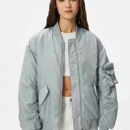 Koton Mock Collar Bomber Jacket-picture-43